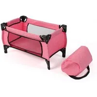 CHIC2000 Puppenbett Deluxe, Melange Pink, mit Tragetasche