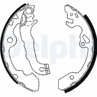 Delphi Bremsbacken hinten Ford Focus 1