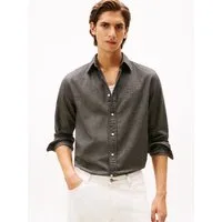 Tommy Hilfiger Langarmhemd FLANNEL HERRINGBONE SHIRT Regular fit