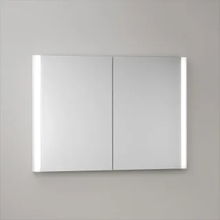 KEUCO Royal Atlas LED Spiegelschrank 100 x 71 x 11,5 cm mit 2 Türen, Unterputz 211201450102