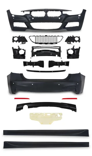 Front Heck Stoßstange Seitenschweller Gitter Spoiler für BMW F30 LCI