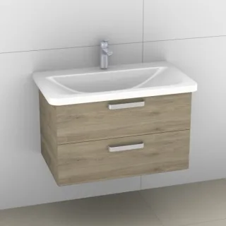 Artiqua 412 Waschtischunterschrank für Tonic II K0879 Sanremo Eiche quer NB, 412-WU2L-I50-7145-428 412-WU2L-I50-7145-428