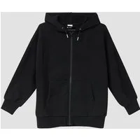 s.Oliver Sweatjacke Sweatshirt Jacke Oversized Sweatshirt-Jacke mit kuscheliger Innenseite