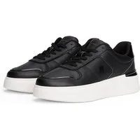 Tommy Hilfiger PATENT PLATFORM SNEAKER Plateausneaker, Freizeitschuh, Halbschuh, Schnürschuh mit Ziernähten