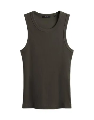 Opus - Geripptes Tanktop grün - Gr. - 42