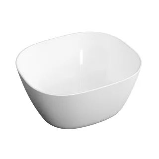 VitrA Plural Aufsatzschale 7811B403-0016 45 x 38 x 13,5 cm, weiß hochglanz, hoch, rechteckig, ohne Überlauf/Hahnloch