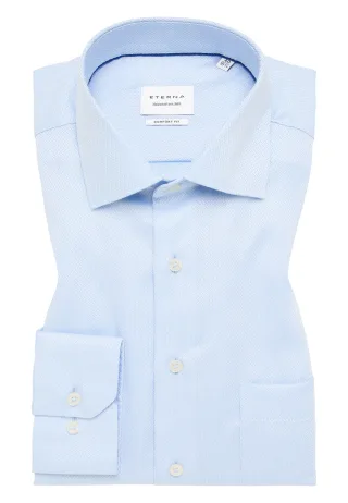 ETERNA - Hemd Langarm hellblau - Gr. - 42/Langarm - 65cm