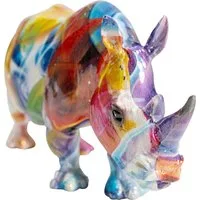 Kare Design Dekofigur Deko Figur Colored Rhino 17cm