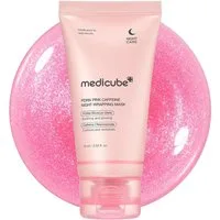 Medicube Gesichtsmaske PDRN Pink Caffeine Night Wrapping Mask Regenerierende Overnight-Pflege mit Koffein & PDRN, für strahlende, pralle Haut – 75 ml
