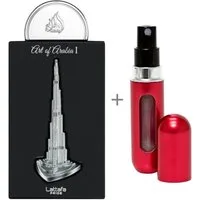 Lattafa Duft-Set Pride Art Of Arabia I Eau de Parfum 100 ml + Parfümzerstäuber (leer)