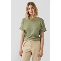 s.Oliver Kurzarmshirt T-Shirt T-Shirt im Relaxed Fit mit Garment Dye und offenem Saum