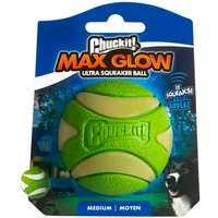 Chuckit Tierball Hundespielzeug Max Glow Ultra Squeaker Ball