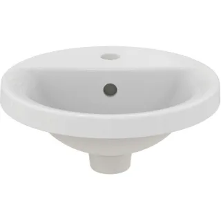 Ideal Standard Connect Einbau Waschtisch E504101 38 cm, weiß, mit Hahnloch und Überlauf