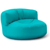 Lumaland Sitzsack Round Sofa Sitzkissen Bean Bag Couch Lounge, inkl. Rückenlehne In-& Outdoor 90x90x50cm