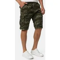 Indicode Cargoshorts Herren Monroe Cargo Cargo Shorts Herrenshorts mit 6 Taschen inkl. Gürtel