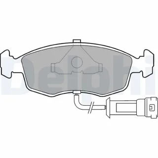 Delphi Bremsbel?ge vorne Ford Escort Granada Scorpio Sierra