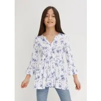 bonprix Longtunika eleganter Look, Regular Fit, 3/4-Ärmel, mit Alloverprint