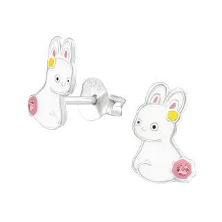 Hasen Ohrringe aus 925 Silber
