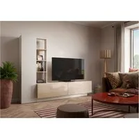 OTTO home Wohnwand Roda, moderne Wohnwand, Komplett-Set, Breite 230 cm, grifflose Design