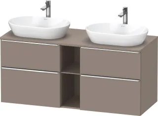 Duravit D-Neo Konsolenwaschtischunterbau wandhängend Basalt Matt 1400x550x664 mm - DE4970B10430000 DE4970B10430000