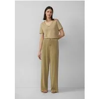s.Oliver Chinos Hose Plissierte Wide-Leg-Hose im Relaxed Fit
