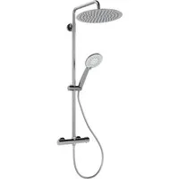 GarveeMore Brausegarnitur Duschsystem mit Thermostat 38℃ Duschset Regendusche Set