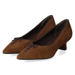 Tamaris Pumps - Gr. 37 - Braun - Leder und Synthetik