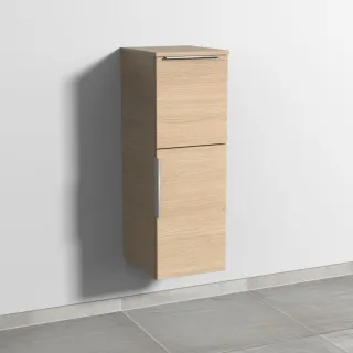 Sanipa 3way Mittelschrank mit 1 Tür und 1 Auszug, Eiche-Nordic, UM12548 UM12548