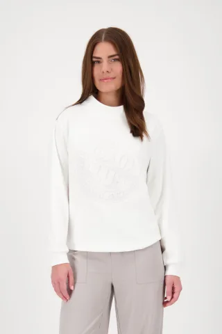 monari - Sweatshirt mit 3D-Druck off-white - Gr. - 42