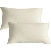 KEAYOO Kissenbezug Double Gauze Kissenhüllen Muslin, aus weicher Baumwolle mit Reißverschluss