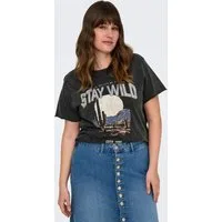 ONLY CARMAKOMA T-Shirt CARLUCY LIFE REG S/S TOP JRS NOOS Baumwolle, regular fit