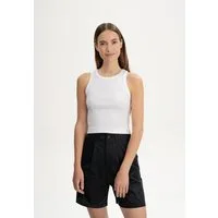 MELA Tanktop Cropped Ripp Tanktop Style PRISHA Ärmellos