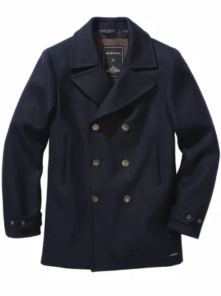 St. James Herren Collab-Caban Galion Blau 100 % Schurwolle