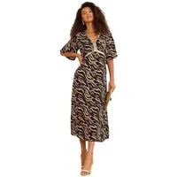 Love & Roses Midikleid Love & Roses Midikleid mit Pailletten, Regular (1-tlg)