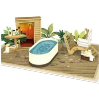 papercrush Geburtstagskarte Wellness & Sauna Pop-Up Karte