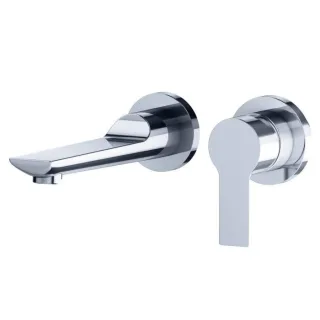 Jörger Exal Wand-Waschtischarmatur 63220360000 chrom, Ausladung 190mm , Fertigmontageset