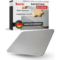 Koch Backblech Backstahl eckig 32 cm x 32 cm Passend für viele Pizzaöfen