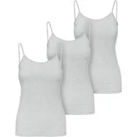 Ladeheid Unterhemd Trägertop Damen Spaghetti Top Set 3 Stück LA40-263 (Set, 3er-Pack)
