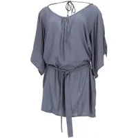 Guru-Shop Longbluse Luftige Maxitunika, Boho Sommertunika,..