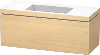 Duravit L-Cube c-bonded Set wandhängend Mediterrane Eiche Matt 1200x480x500 mm - LC6919N7171 LC6919N7171