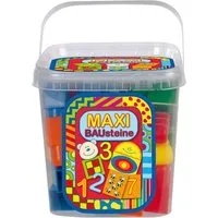 Dohany Maxi Bloxx Steckbausteine Zahlen Bauklötze im Eimer 34 tlg Spielbausteine, (34 St)