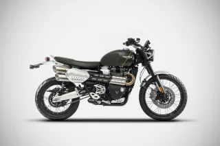 Sport Auspuff ZARD Slip-On Edelstahl Triumph Scrambler XC/XE 1200 Bj. 2019-2020 Typ:DS01 EURO-4 +ABE