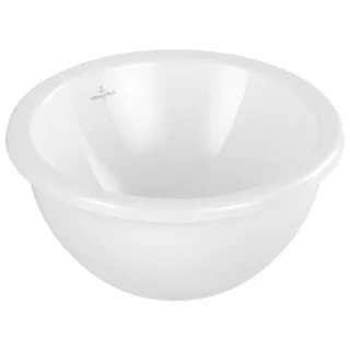 Villeroy und Boch Loop & friends Unterbauwaschbecken 4A510101 rund, ohne Hahnlochbank, ohne Überlauf, Ø 33 cm, weiß