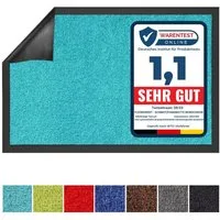Karat Fußmatte Sauberlaufmatte Dublin, viele Farben & Größen, waschbar, rechteckig, Höhe: 7 mm, geeignet für Fußbodenheizung