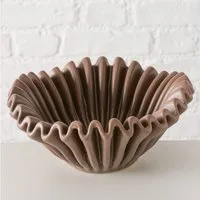 BOLTZE GRUPPE GmbH Schale Boltze, Orelia Keramik Schale Dunkelbraun, 19 cm, 2085852, (1-tlg)