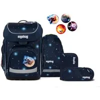 ergobag Schulranzen Schulranzen-Set CUBO KoBärnikus 5-teilig, 25/26 (5-teilig), ergonomisch, höhenverstellbar, Your-Size-System, ab 1. Klasse