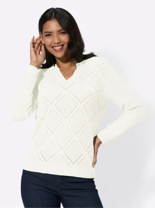 Classic Basics Ajourpullover "Langarm-Pullover"