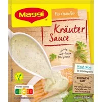 MAGGI Saucen, Maggi Geniesser Sauce Kraeuter Wuerzmix klassisch cremig lecker 27 g