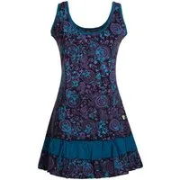 Vishes Tunikakleid Vishes - Damen Lagen-Look Jersey-Tunika Sommerkleid Träger-Kleid Elfen, Hippie, Ethno Style