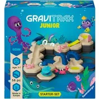 Ravensburger Kugelbahn-Bausatz GraviTrax Junior, Starter-Set S Ocean, Made in Europe